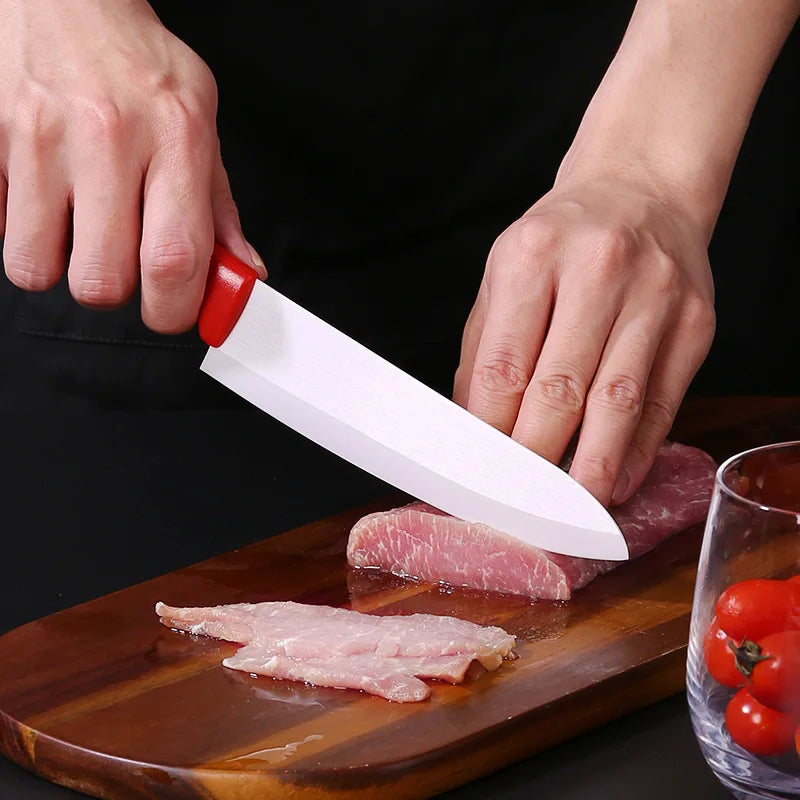 Ceramic Knife 4 5 6 Inch Knives Kitchen Set White Blade Chef Utility Paring Vegetable Slicing Ceramic Knives Kitchen Accessories
