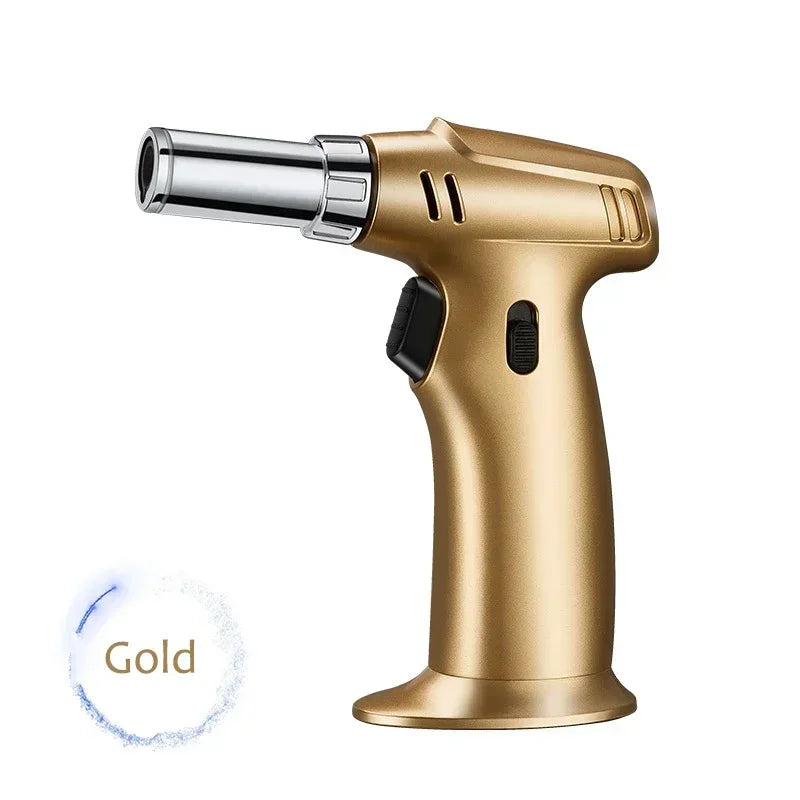 Butane Gas Jet Cooking Kitchen Lighters with Safety Lock, 1300 Degree Torch, Cigar, Dessert Cream, Barbecue, Welding Gadget