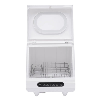 Portable Countertop Dishwasher Compact Dishwasher Mini Countertop Dishwasher 15.74*15.74*17.71in High-Temperature Water Twelve High-Performance Spray Jets Low Noise For Home Apartment Camper Rv