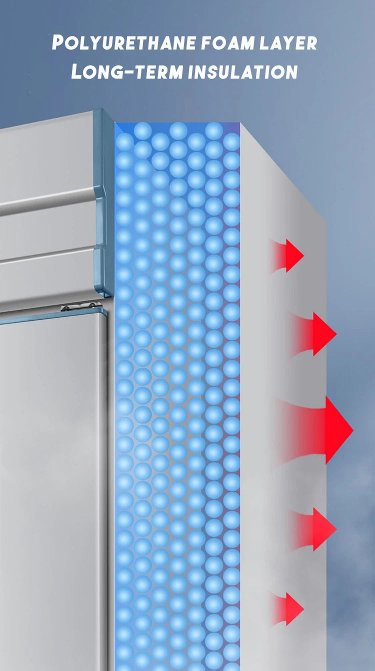 Rebirth Large 500 L 1000 L 1500 L 6 Doors 4 Door Commercial Kitchen Equipment Fridge Refrigerator