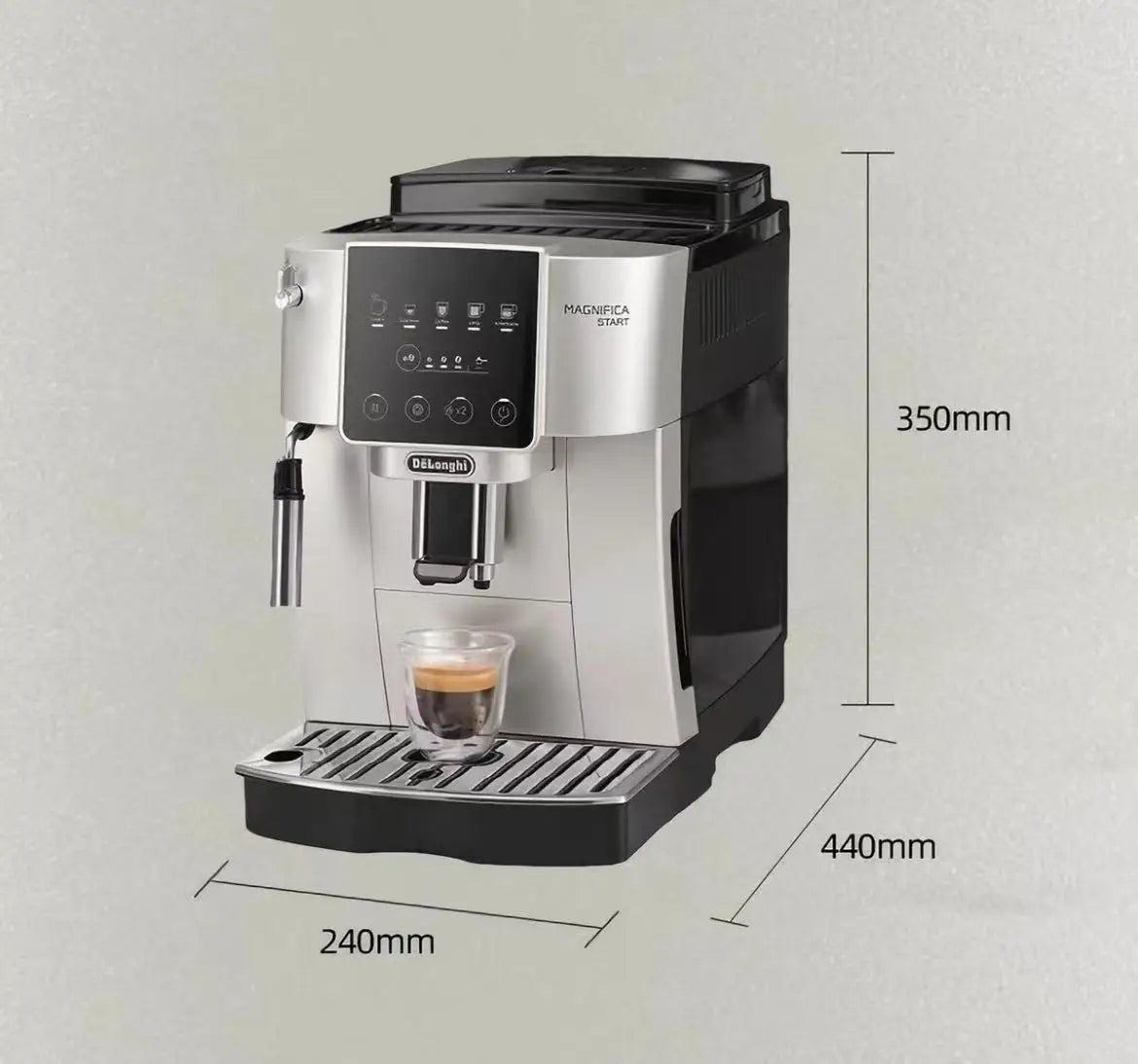 S3Pro Fully Automatic Coffee Machine, Italian Style Small Fresh Grind Coffee Maker for Home & Office Use