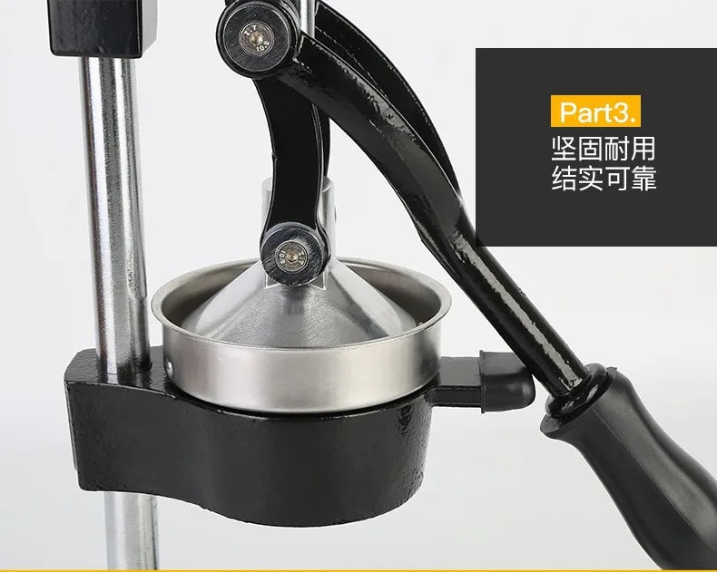 Household Kitchen Manual Juicer Multi-functional Cast Iron Machine Quick-disassembly Easy-to-clean Stainless Steel Fruit Press