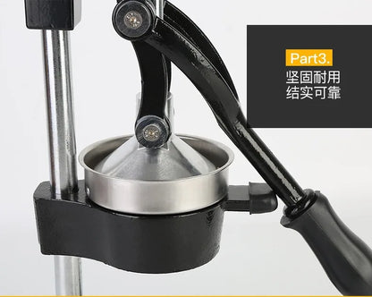 Household Kitchen Manual Juicer Multi-functional Cast Iron Machine Quick-disassembly Easy-to-clean Stainless Steel Fruit Press