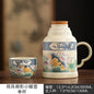650ml Lotus Pond Moonlight Ceramic Water Jug Heat Insulation Water Kettle Carafe Hot and Cold Water Pitcher Teaware Accessories