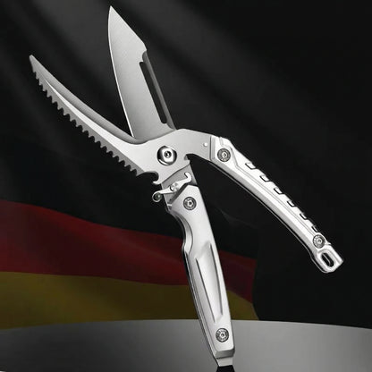 Heavy-duty Stainless Steel Kitchen Scissors, Sharp Multifunctional Food Shears for Cutting Poultry Bones C2612