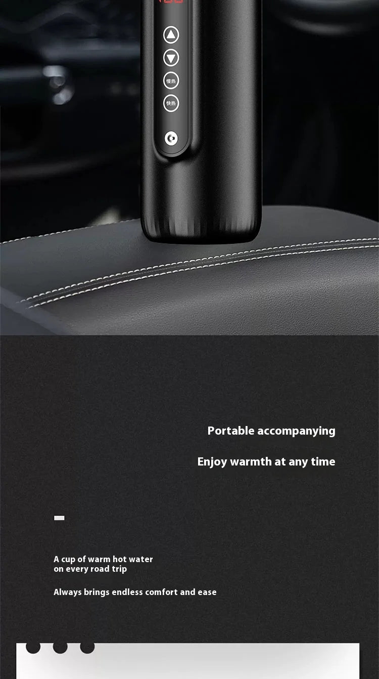 Heating Temperature Control Electric Kettle 24V Car Truck Water Heater Car Heating Smart Water Cup