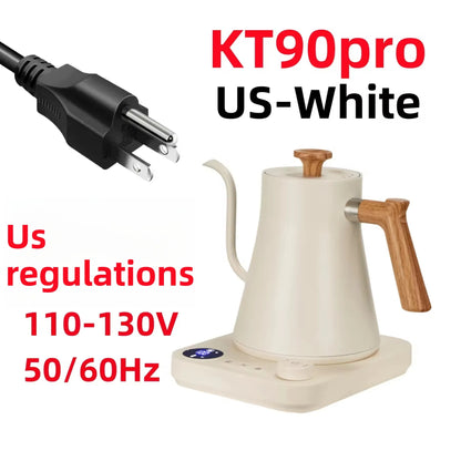 1200W/0.9L Gooseneck Electric Kettle LCD Display Pour Over Kettle for Coffee Tea,Intelligent Temperature Control,Quick Heating