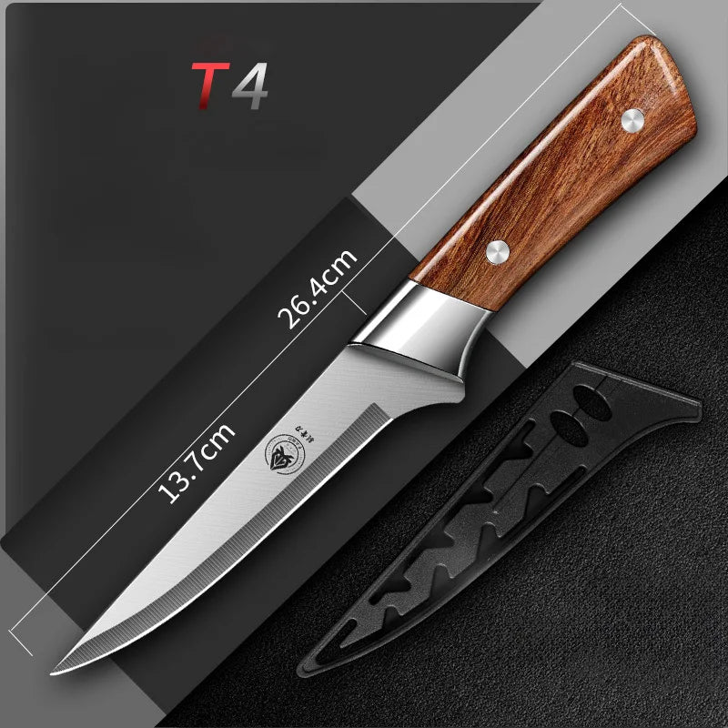 Meat cleaver Premium Stainless steel Kitchen knife Butcher's Special Boning knife Utility Cooking knives with knife set