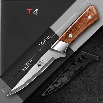 Meat cleaver Premium Stainless steel Kitchen knife Butcher's Special Boning knife Utility Cooking knives with knife set