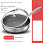 German 316L Stainless Steel Pan Honeycomb flat bottom Non-stick Skillet Frying Uncoated Induction Cooker Gas General Purpose