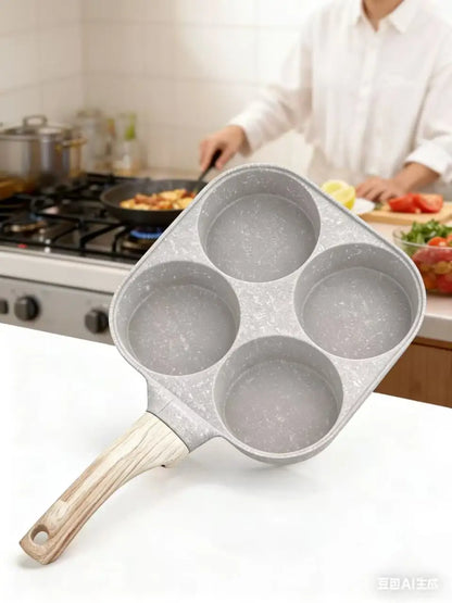 4-hole frying pan breakfast pan nonstick egg hamburger pancake fried egg artifact steak pot