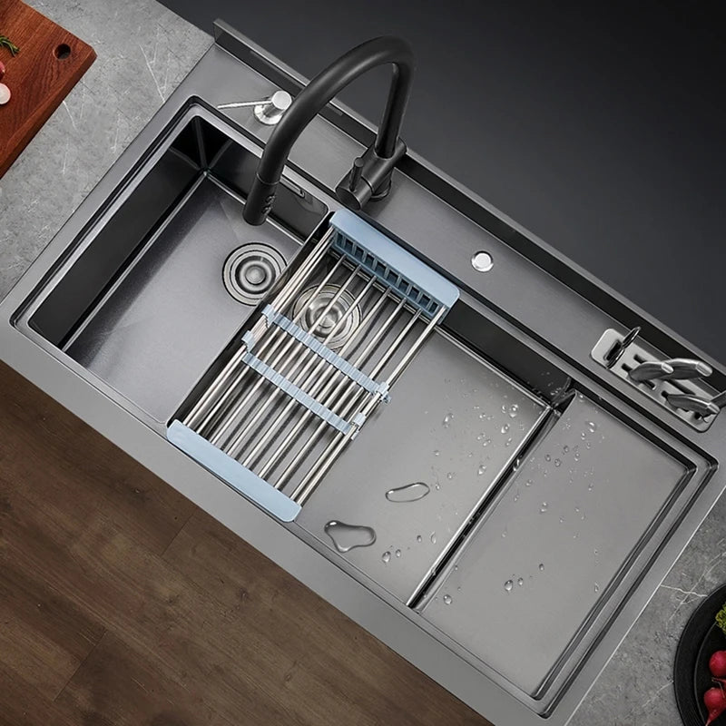 Integrated Sink Dishwasher Kitchen Built In 1000mm Sink Dishwasher Machine Automatic Smart In Stainless Steel Sink Dishwashers
