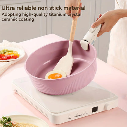 24pcs/7pcs/5pcs Cookware Set Non-Stick Pots & Pans Induction-Ready Kitchen Cookware Set Includes Skillet/Frying Pan/Soup Pot/Ste