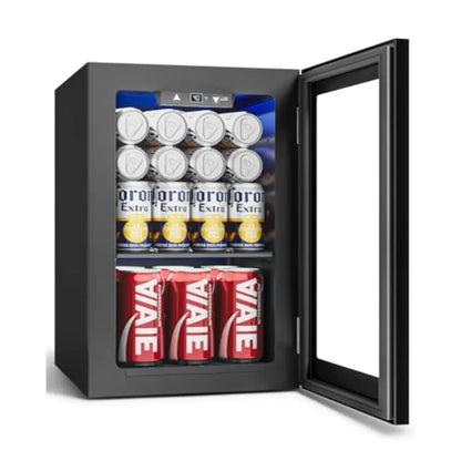 24 Cans Beverage Refrigerator Cooler - Mini Fridge with Digital Temperature Control, Soda Wine Beer Drink Fridge for Office Hom