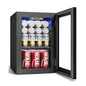 24 Cans Beverage Refrigerator Cooler - Mini Fridge with Digital Temperature Control, Soda Wine Beer Drink Fridge for Office Hom