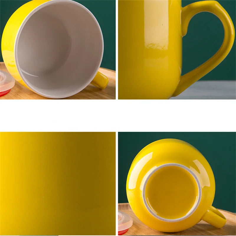 700ml Coffee Mug Large Capacity Ceramic Breakfast Oatmeal Milk Tea Cup Instant Noodles Bowl Novelty Gifts Best For Your Friends