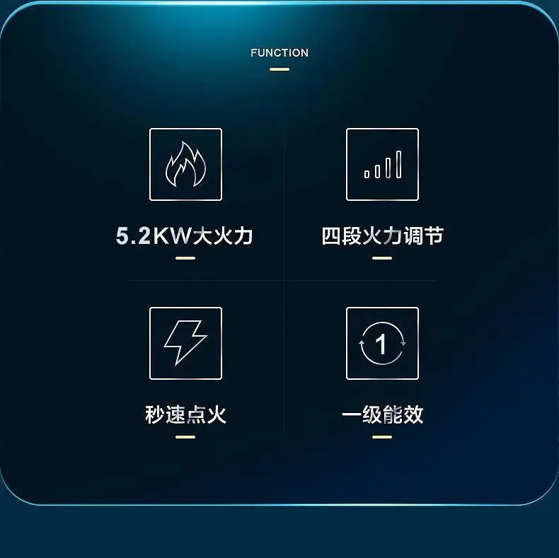 Gas gas stove pure copper direct injection fire double stove natural liquefied gas timing embedded desktop stove new