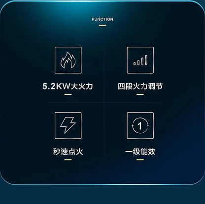 Gas gas stove pure copper direct injection fire double stove natural liquefied gas timing embedded desktop stove new