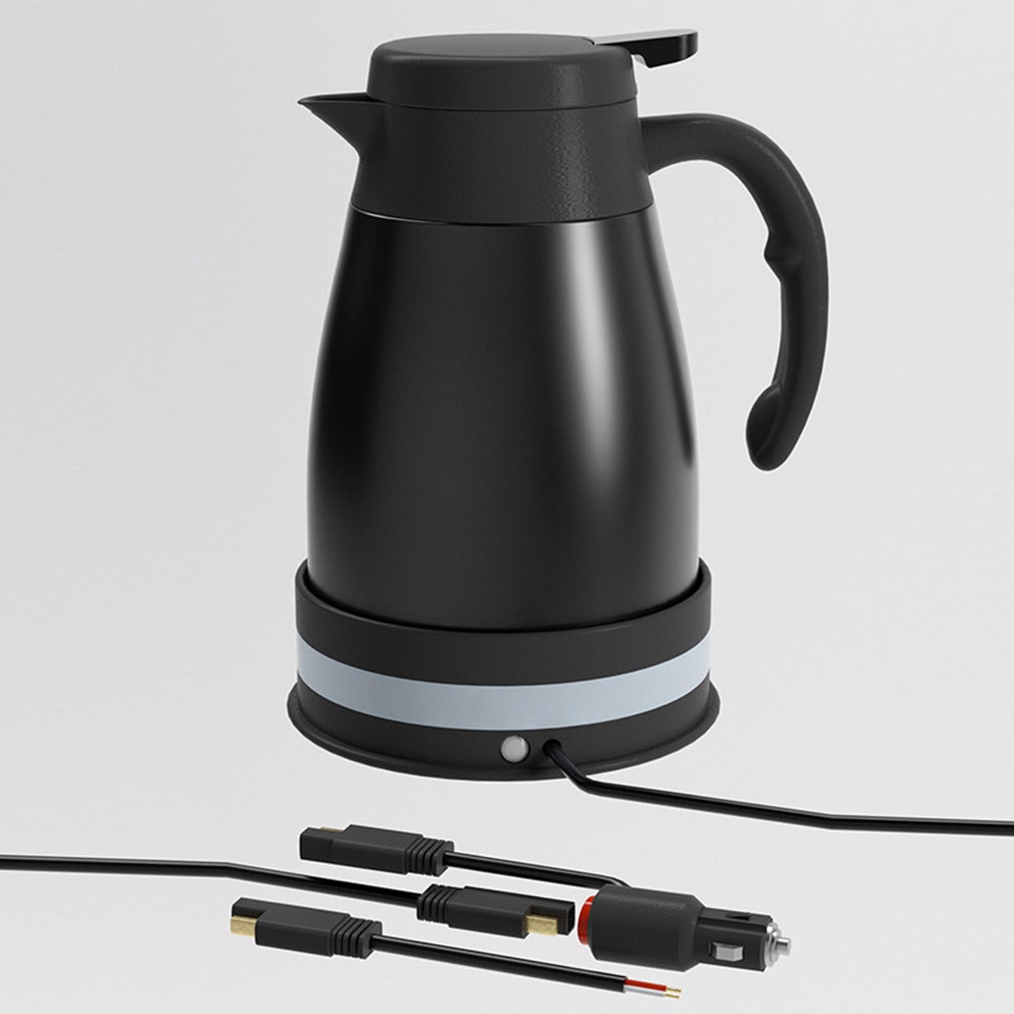 Car Electric Kettle DC 24V Auto Shut Off Automotive Accessories with Cigarette Lighter Heating Kettle for Outdoor Camping