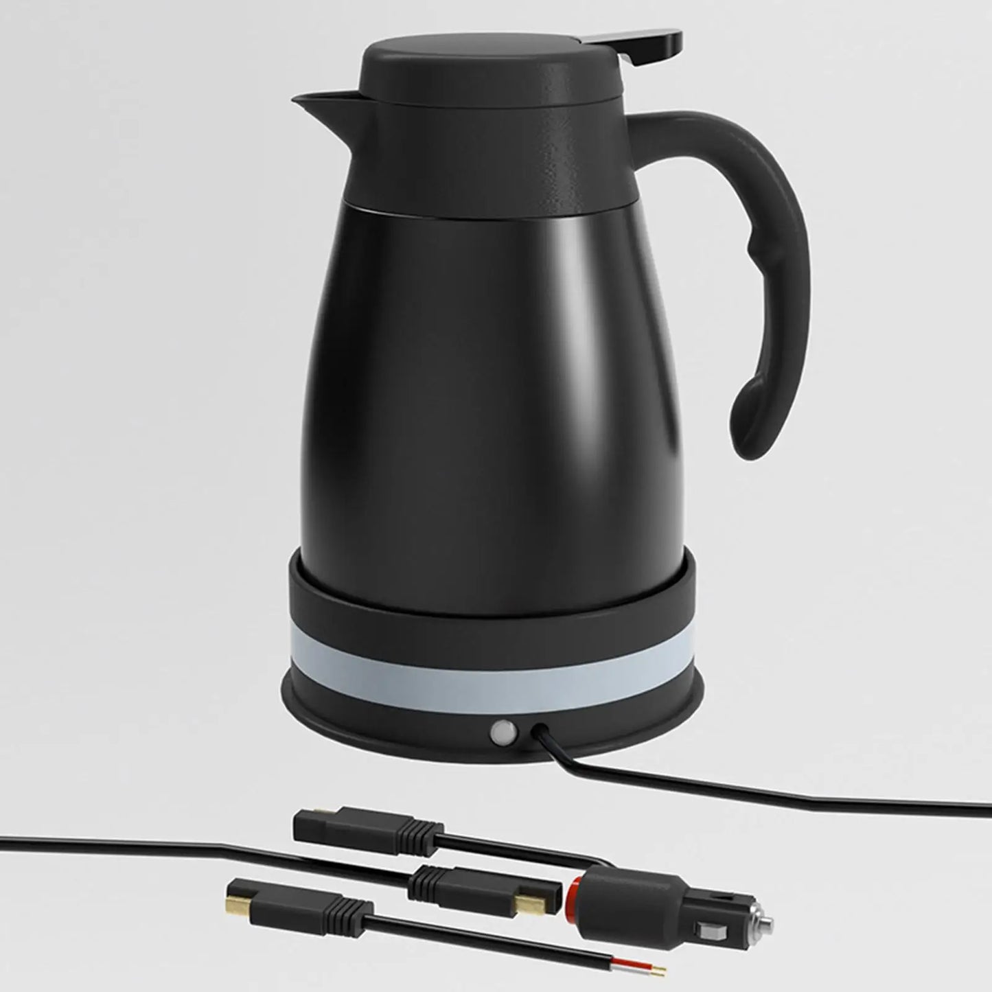 Car Electric Kettle DC 24V Auto Shut Off Automotive Accessories with Cigarette Lighter Heating Kettle for Outdoor Camping