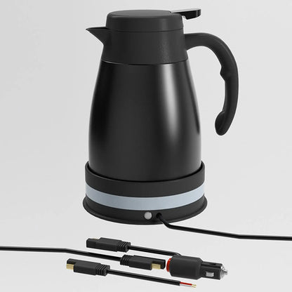 Car Electric Kettle DC 24V Auto Shut Off Automotive Accessories with Cigarette Lighter Heating Kettle for Outdoor Camping