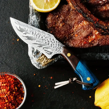 High quality stainless steel blade, ergonomic wooden handle, lightweight and durable - ideal for outdoor, home kitchen use and h