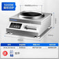 5000W Commercial Concave Induction Cooker High Power Electric Wok Stove for Restaurant Kitchen