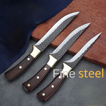 1pc Hand-Forged Stainless Steel Slaughter Knife, Sharp Bone-Removing Knife for Pig Sheep, Small Kitchen Butcher Knife Knives