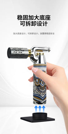HONEST High Temperature Welding Gun 2 Types Of Flames Butane Gas Turbine Torch Lighter Outdoor BBQ Kitchen Cigar Lighters Gadget