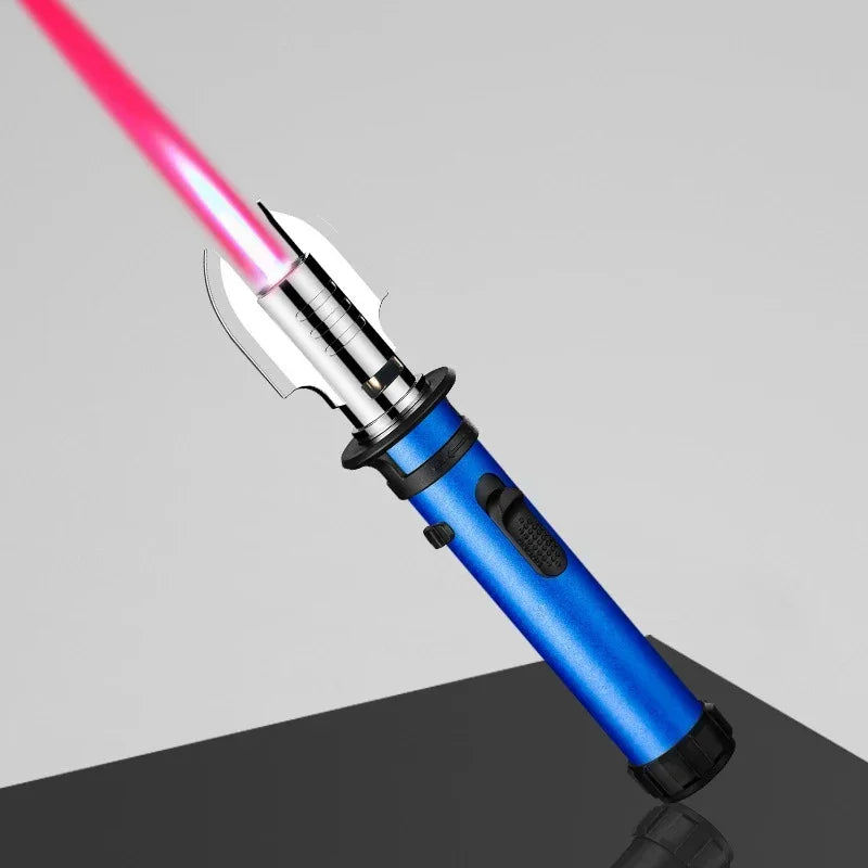 Metal Gas Lighter Powerful Kitchen Cooking Torch Turbo Flame Jet Outdoors BBQ Barbecue Smoking Accessories Windproof Lighters