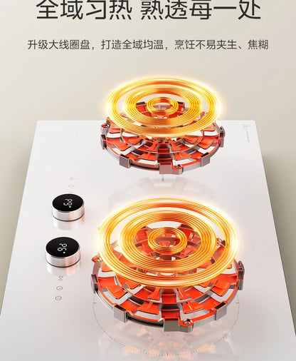 Household Dual - Burner Induction Cooktop, 3500W High Power Built in, Timing & Waterproof Multi - Functional Electric Stove