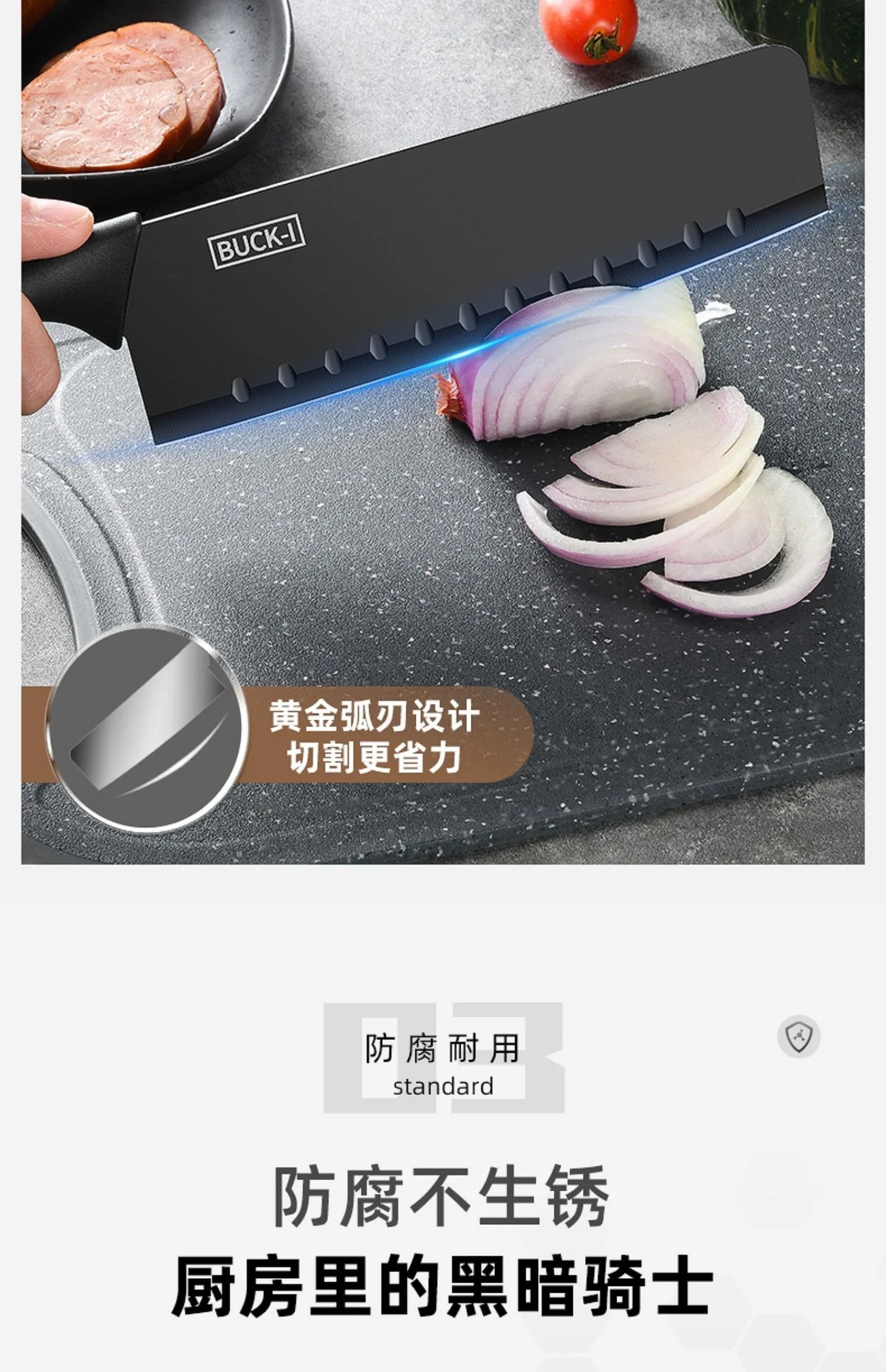 Kitchen Knife set Stainless steel Fixed blade Household Kitchen Cooking Tools Sharp Cutting Meat and Fruit knife
