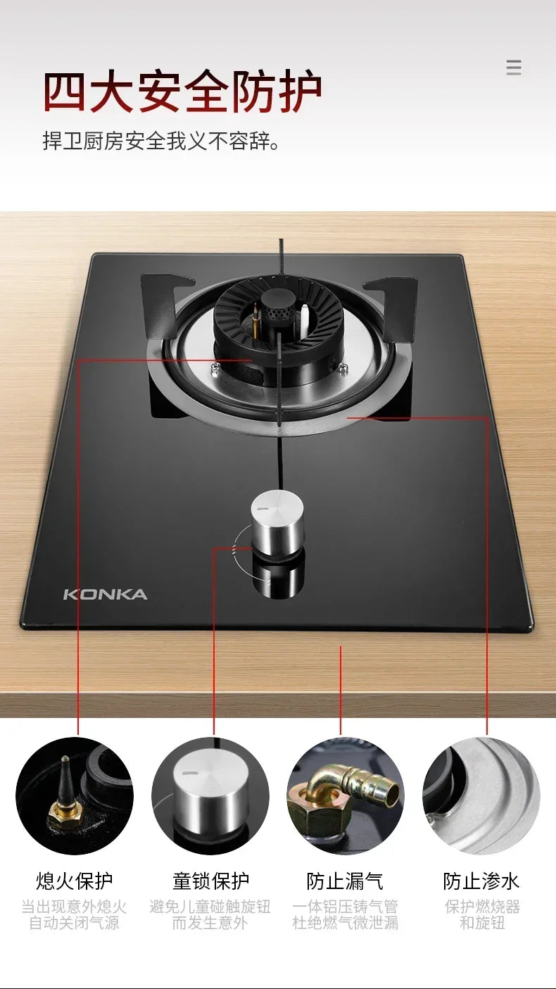 New single-burner gas cooker.  for home use. Can also be embedded. Old-fashioned cooktops.Table-top
