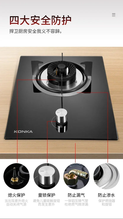 New single-burner gas cooker.  for home use. Can also be embedded. Old-fashioned cooktops.Table-top