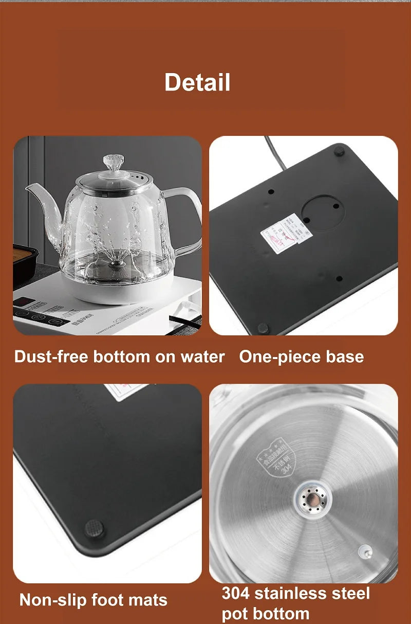 1350W Multifunction Automatic Bottom Electric Kettle Temperature Control Glass Teapot Home Tea Brewing Machine Auto Power Off 1L