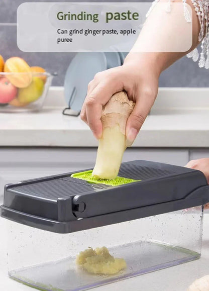 Multifunctional 5 In 1 Handheld Food Chopper Vegetable Slicer Dicer Grater Portable Kitchen Veggie Cutting Prep Tool