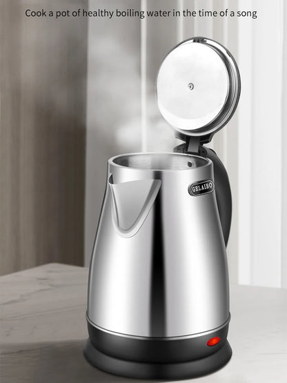 GELAIBO electric kettle, large-capacity 1.8-liter glass kettle, one-button boiling water, automatic shutdown, anti-dry function