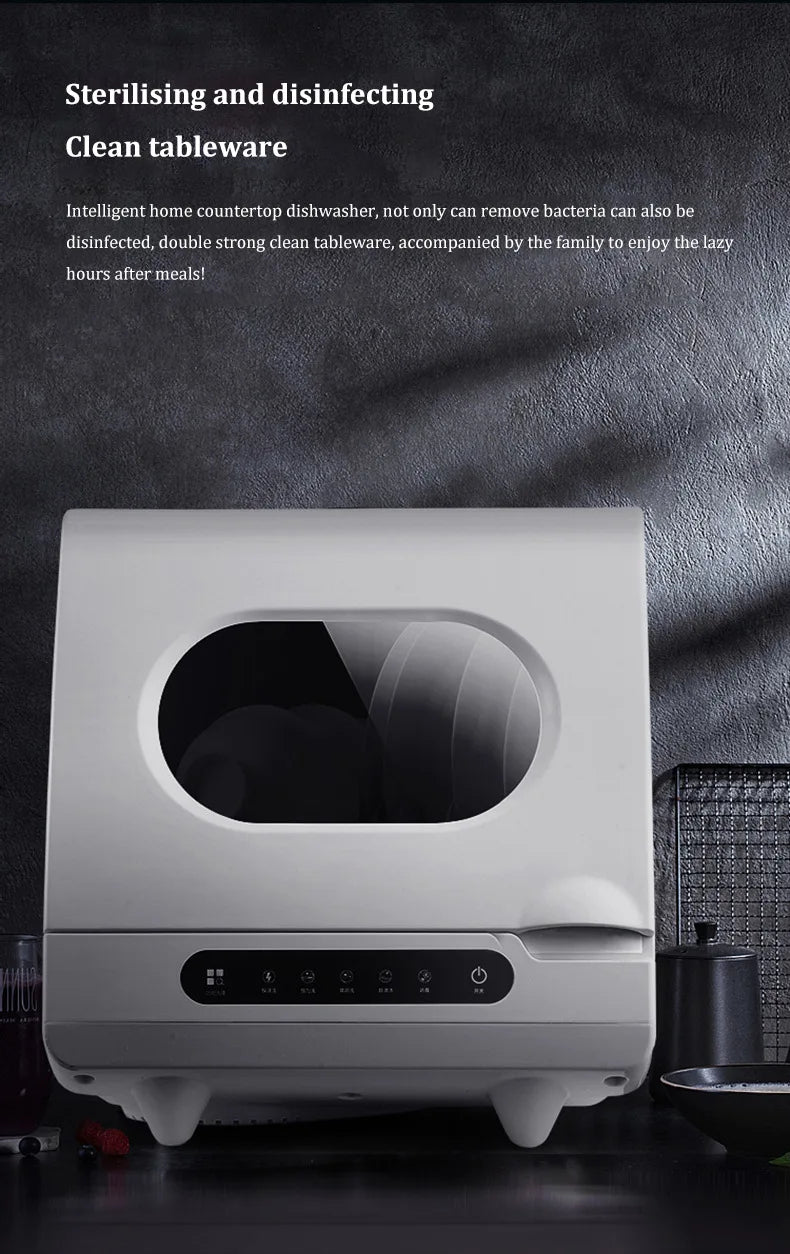 Customizable Smart Built-in Mini Dishwasher Fully Automatic 4 Sets Capacity Class Energy Efficient Easy Install for Household