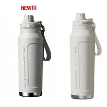 1L Insulated Cold Water Bottle Thermos Stainless Steel Tumbler Qutdoor Sports Handle Vacuum Flasks Double Wall Cup