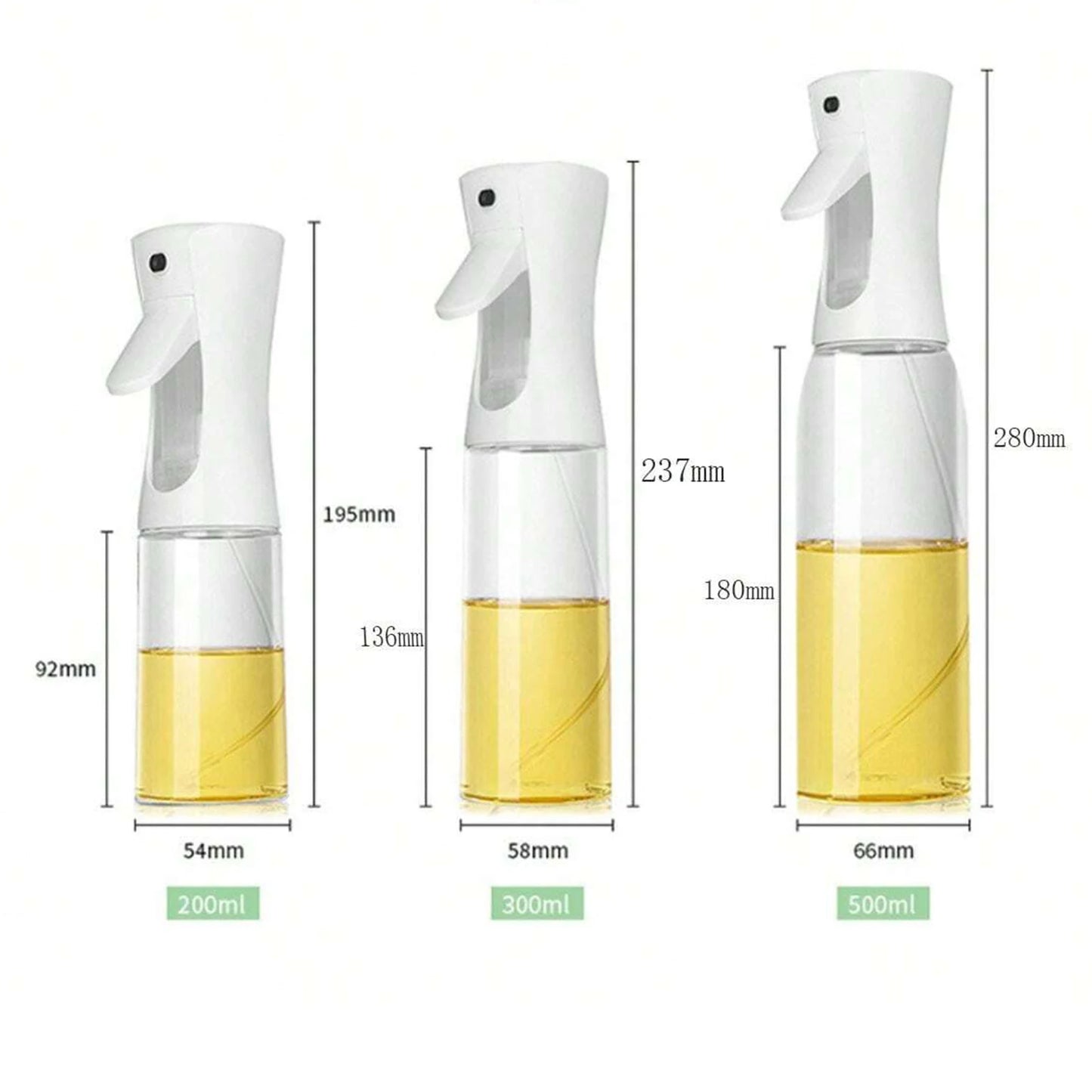 1Pc Air Pressure Oil Sprayer Bottle Kitchen Oil Control Bottle Bbq Olive Oil Sprayer,Clear Oil Spray Bottle