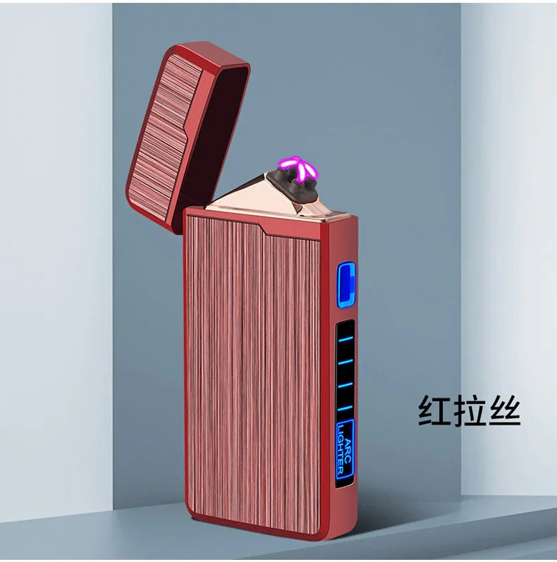 Plasma Dual ARC Touch Sensitive Lighter USB Rechargeable Windproof Flameless Lighter Gift for Men