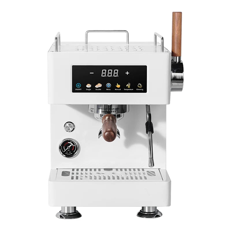 -For MC-20   RV Hotel Use Espresso Coffee Machine 12 Bars Stainless Steel Housing Semi-Automatic Programmable 20 Cups*