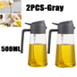 Multi-functional Kitchen Oil Bottle Spray Oil Pouring Two-in-one Food-grade Material Is Not Easy To Damage 500ML Large Capacity