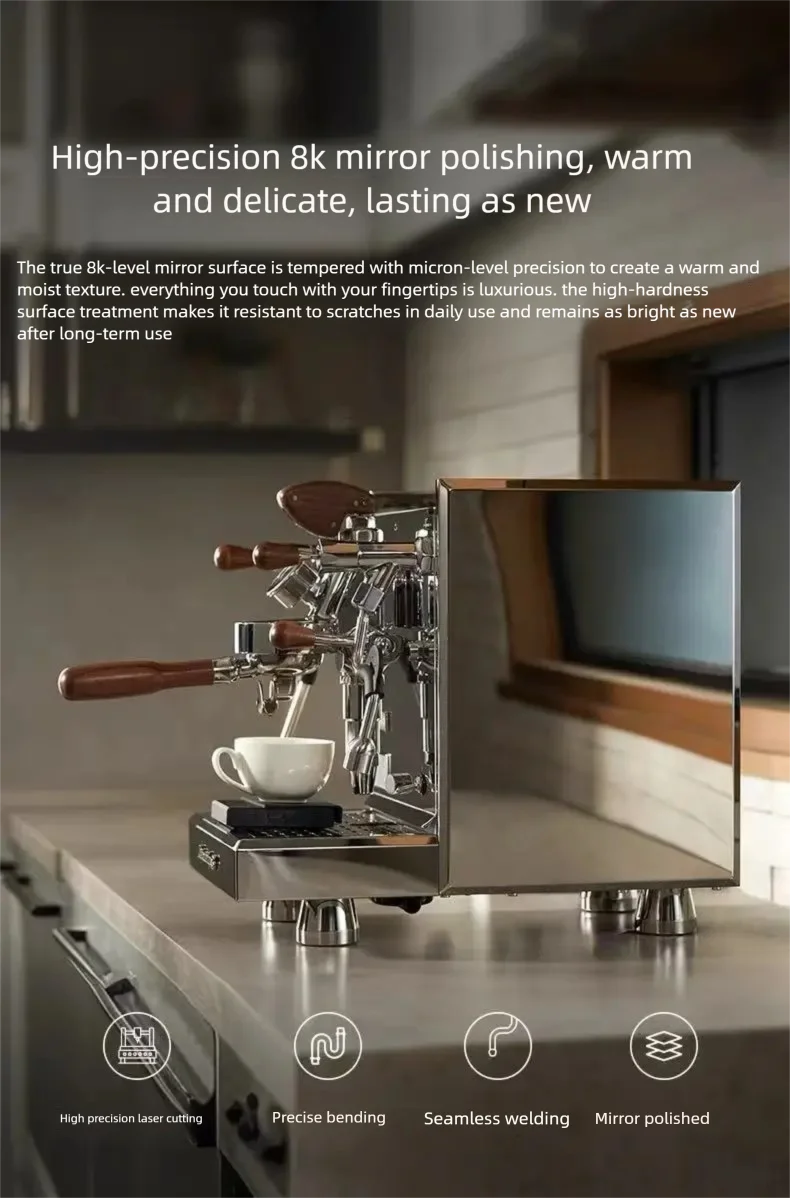 White Whale 3035C Semi Automatic Business or Home Coffee Machine Italian Concentrator E61 Brewing Head