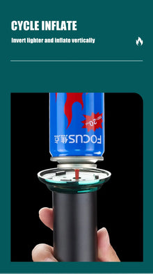 Spray Gun Inflatable Lighter Strong Blue Flame Adjustable Flame Size 360° Inverted Use Outdoor Home Use Gadgets