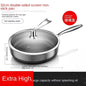 German 316L Stainless Steel Pan Honeycomb flat bottom Non-stick Skillet Frying Uncoated Induction Cooker Gas General Purpose