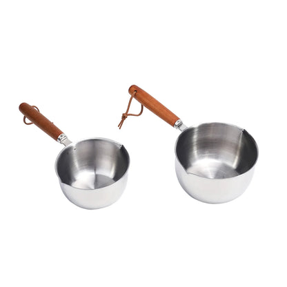 Mini Stainless Steel Hot Oil Pot Small Saucepan for Boiling Butter Melting Pot Butter Warmer Ideal for Various Cooking Tasks
