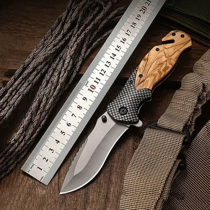 Household sharp multifunctional folding knife EDC pocket knife, suitable for outdoor camping and fishing emergency rescue knife