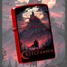 Retro Castlevania Themed Lighter, Dark Gothic Red Moon Castle Creative Peripheral, Portable Multi-Scene Ignition Tool, Unique Collectible Decor, Ideal Gift For Anime Fans, Exquisite Atmospheric Souvenir For Daily Use A Humoro