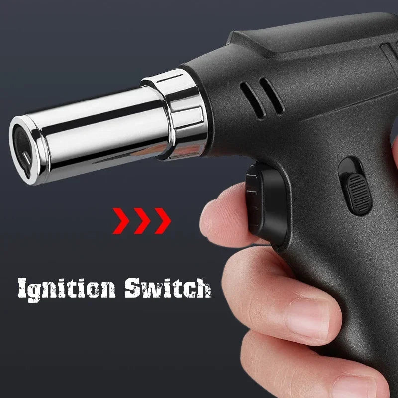 Butane Gas Jet Cooking Kitchen Lighters with Safety Lock, 1300 Degree Torch, Cigar, Dessert Cream, Barbecue, Welding Gadget